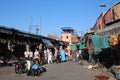 Souq in Marrakech, Morocco Royalty Free Stock Photo