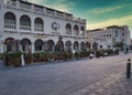 Souq waqif in Doha Qatar daylight view showing traditional Arabic architecture