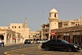 Souq Waqif, Doha, Qatar. Traditional Arabian building built of wood and mud