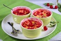 Sour Cherry clafoutis classic French recipe Royalty Free Stock Photo