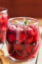 Sour cherry compote Royalty Free Stock Photo