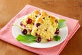 Sour cherry crumb bars Royalty Free Stock Photo