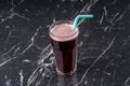 Sour cherry juice on Marble Background stock photo Royalty Free Stock Photo