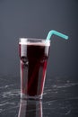Sour cherry juice on Marble Background stock photo Royalty Free Stock Photo