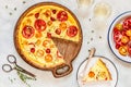 Tomato and Thyme Tart Royalty Free Stock Photo