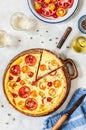 Tomato and Thyme Tart Royalty Free Stock Photo