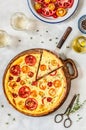 Tomato and Thyme Tart Royalty Free Stock Photo