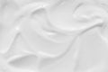 Sour cream, greek yogurt texture. White dairy food background