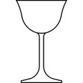 Sour glass icon, cocktail glass name related vector