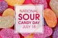 National Sour Candy Day stock images