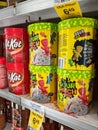 Sour Patch Kids and Kit Kat Ice Cream for sale at Safeway Royalty Free Stock Photo