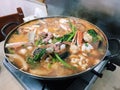 Sour seafood soup