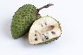 Sour sop, Graviola, Guyabano isolate on white background