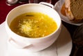 soup with pickles and barley. pickle Royalty Free Stock Photo