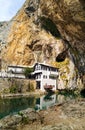 The Source of the Buna River at Blagaj Tekke, Near Mostar in Bosnia and Hercegovina Royalty Free Stock Photo