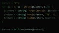 Source code led 09 Royalty Free Stock Photo