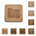 Source code directory wooden buttons Royalty Free Stock Photo