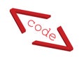 Source code - vector Royalty Free Stock Photo