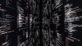 Source code walls on black background. Animation. Dive into cyberspace with walls of source code on black background Royalty Free Stock Photo