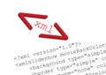 Source code xml - vector Royalty Free Stock Photo