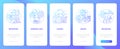 Source control concepts blue gradient onboarding mobile app screen Royalty Free Stock Photo
