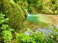 Source du Lison in the beautiful mountains of Jura in Bourgogne-Franche-ComtÃ©