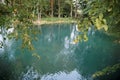 Source of healing water-blue Krynica Royalty Free Stock Photo