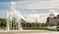 Sculpture name Source is installed at the main entrance to downtown MontrÃÂ©al