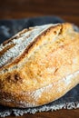 Sourdough artisan bread loaf of traditional Homemade rye starter Royalty Free Stock Photo