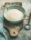 Sourdough for baking homemade bread Royalty Free Stock Photo