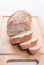 Sourdough Loaf sliced isolated