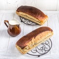 Sourdough milk bread Royalty Free Stock Photo