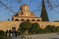 Outside view of Monastery Souroti of St. John the Theologian, St. Paisios Athonite and St. Arsen Royalty Free Stock Photo