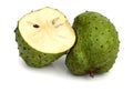 Soursop fruit and cuts