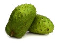 Soursop fruit and cuts