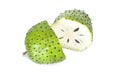 Soursop fruits an isolated on white background