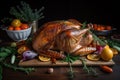 sous-vide turkey , with its delicate and juicy meat, surrounded by the crispness of vegetables