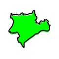 Souss-Massa region of Morocco vector map illustration