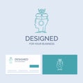 sousveillance, Artificial, brain, digital, head Business Logo Line Icon Symbol for your business. Turquoise Business Cards with