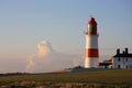 Souter Lighthouse & Cloud Royalty Free Stock Photo
