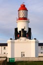 Souter Lighthouse with Foghorns Royalty Free Stock Photo