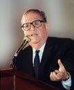 Abba Eban in Jerusalem in 1987 Royalty Free Stock Photo