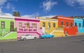 The multicolored houses in Bo-Kaap. Cape Town, South Africa