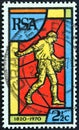 SOUTH AFRICA - CIRCA 1970: A stamp printed in South Africa shows the Sower, circa 1970.