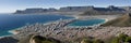 South Africa, City of Cape Town, Tafelhorn, plateau on top of a stola-shaped mountain, stunning views of the city and bay Royalty Free Stock Photo