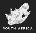 South Africa - communication network map of.