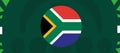 South Africa Flag Emblem African Nations 2023 Teams Countries Royalty Free Stock Photo