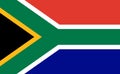 South africa flag. Official icon of south african republic. National flag of rsa. Emblem for cape town and mandela. Design logo Royalty Free Stock Photo