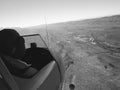 South Africa: Flight over the swartberg-mountainrange in the little Karoo near Outshoorn Royalty Free Stock Photo