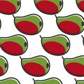 Mango fruit South Africa harvest seamless pattern